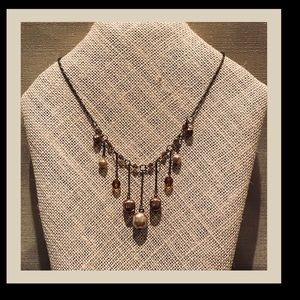 Choker with Freshwater Style Pearl accents